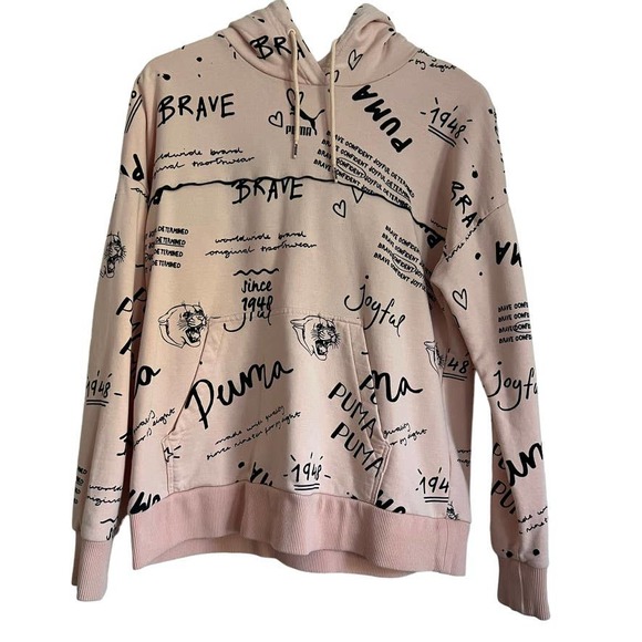 Puma Classics Logo Hoodie Size Small - Picture 2 of 11